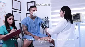 Hot Female Doctor Makes Patient Cum Hard with Handjob