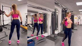 coucou bb suite de mon exhibition dans la salle de sport