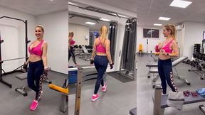 coucou bb suite de mon exhibition dans la salle de sport