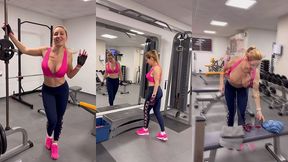 coucou bb suite de mon exhibition dans la salle de sport