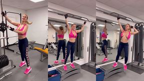 coucou bb suite de mon exhibition dans la salle de sport