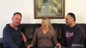 Gisela has always wanted to do a threesome, today she gets a second tool to ride as a surprise!