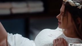 Wedding reception turned upside down with a lesbian friend - Alex Coal and Bunny Colby