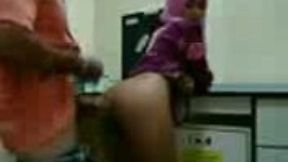 Barely legal Malaysian cutie is hijab loves doggystyle sex