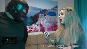 Blanca punishes her boyfriend with her Slipper for not realizing that she wants sex