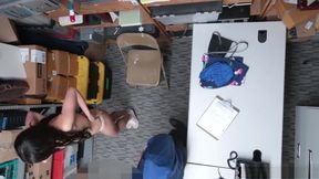 teen 18+ Thief Busted And Fucked By A Security Guards Big Cock