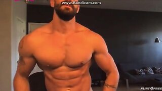 Orions explosive masturbation session: big cock webcam fun with shane