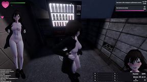 She loves to engage in exhibitionism in a residential area