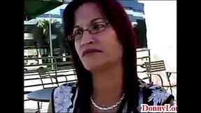 Donny Long tag teams old nassty milf and covers her face in cum