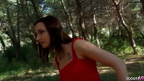 Cute Girl Melyne Leona get Asshole Outdoor Fucked