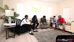 Slutty MILF Sofie Marie takes on multiple guys at a wild bachelor party