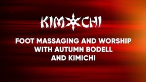 Foot Massaging and Worship with Autumn Bodell and Kimichi