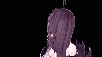 Thicc elf vtuber choked raw lewd mmd dance squirt
