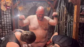 Lanisterbear gets caught playing with his balls in a see-through outfit.
