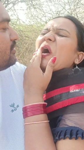 Stunning moment from &quot;Desi indian Marathi kavita bhabhi fuck with Tatya boyfriend in jungle , riding on dick like whore ,&quot;