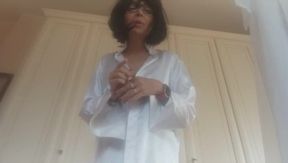your stepmom find you while u masturbate yourself with her panty on!and now....