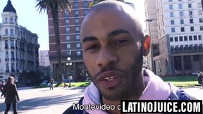 Inked Latino dominates straight black stud raw