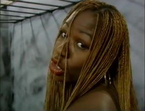 Fun black chick sucks and gets fucked behind bars