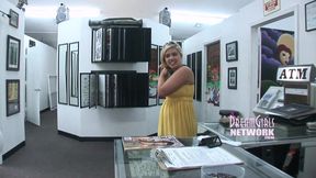 Big natural tits get pierced
