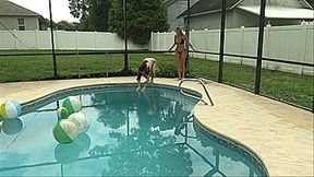 Wet Hair Lifeguard Training In Pool With Ashlynn Taylor & Nikki Brooks (SD 720p WMV)