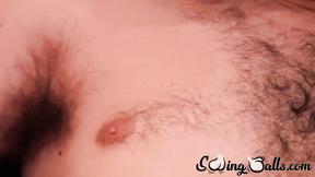 ”testical fetish men bouncing big balls while jerking”