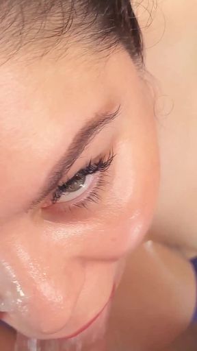 Key moment from &quot;Dirty Slobbery Blowjob From a Very Busty BBW Anna Katz&quot;