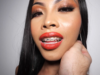 Tiny Asian ladyboy teen Itim amazing blowjob & anal fuck on camera