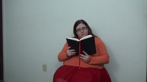 Velma reads & rides