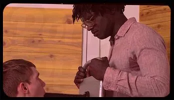 Athletic Twink Pushed to His Limits by Dominant Black Top