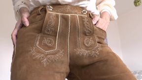 Bavarian Lederhosen: Be My Ass-sniffer and Cum, Lady Victoria Valente