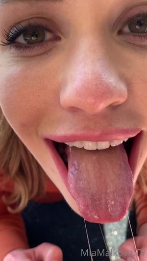 Cum swallowing on a beach with balls getting sucked behind the lake scenes