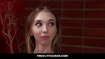 Petite and innocent teen takes two big cocks in wild threeway for sorority fame