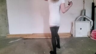 toying VR in my pantyhose naked twunk Hetero Dane