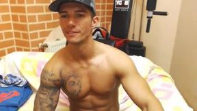 Thourlffr Hot Tattoed Muscle Stud Naked and Jerking