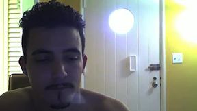 Latino Model Juan Chats with Customer