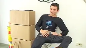 Hot Big Dicked Twink Renato Shows His Goods In The Store Room