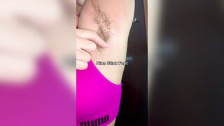 Hairy Armpits after Workout!