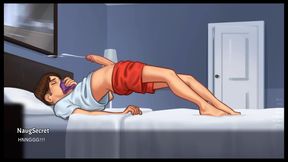 Perfect Hot MILF Romantic Kissing, He Then Masturbates With Her Panties - Summertime Saga By DarkCookie