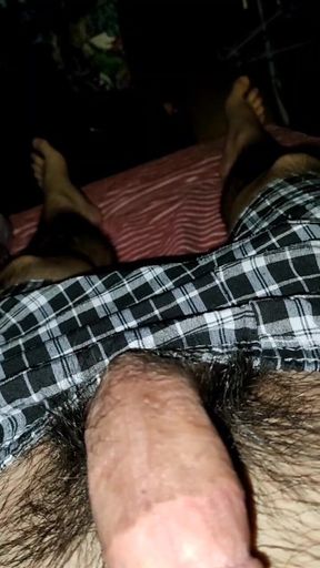 Stroking my needy cock