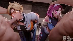 Dva And Tracer Blowjob