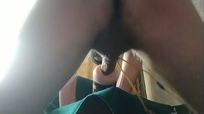Horny Boy Rough Fucking Fake Electric Pussy Moaning And Cumming Inside Flashlight