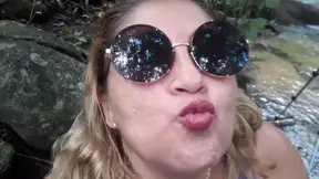 Wild Katia Heffner in the forest