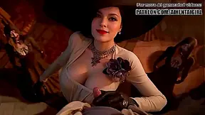 Lady Dimitrescu Cosplay Tempts You Into Steamy Foreplay – Resident Evil POV