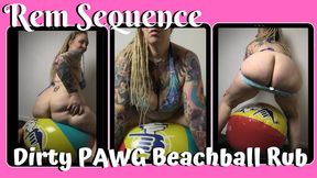 Dirty Big Ass MILF Beachball Rub starring Rem Sequence WMV