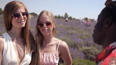 Emelie Crystal blows a hung black guy and gets fucked