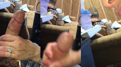 Cumming in wife’s mouth in warehouse