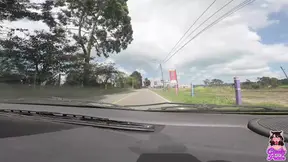 First time fucking in a parked car near cops