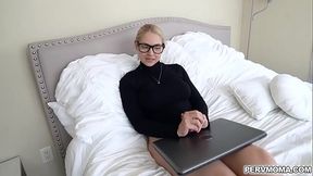 Sarah Vandella pops out her milf pussy and lets her stepson slide right inside her muff