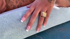 Handsome pool guy is about to fuck a filthy rich woman, while her husband is at work