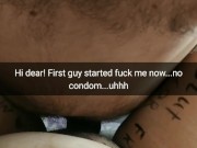 Hi dear! See I let myself be fucked bareback by a stranger [Cuckold. Snapchat]